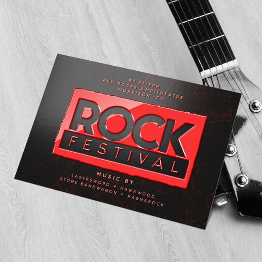 Raised Spot UV Postcards